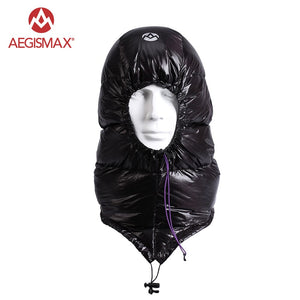 AEGISMAX Outdoor Urltra-Light Goose Down Hat for Envelope Sleeping Bag