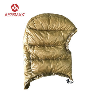 AEGISMAX Outdoor Urltra-Light Goose Down Hat for Envelope Sleeping Bag