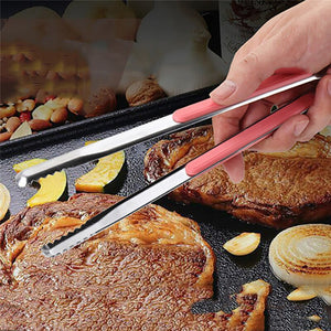 Useful Stainless Steel Tongs Kitchen Cooking Utensils